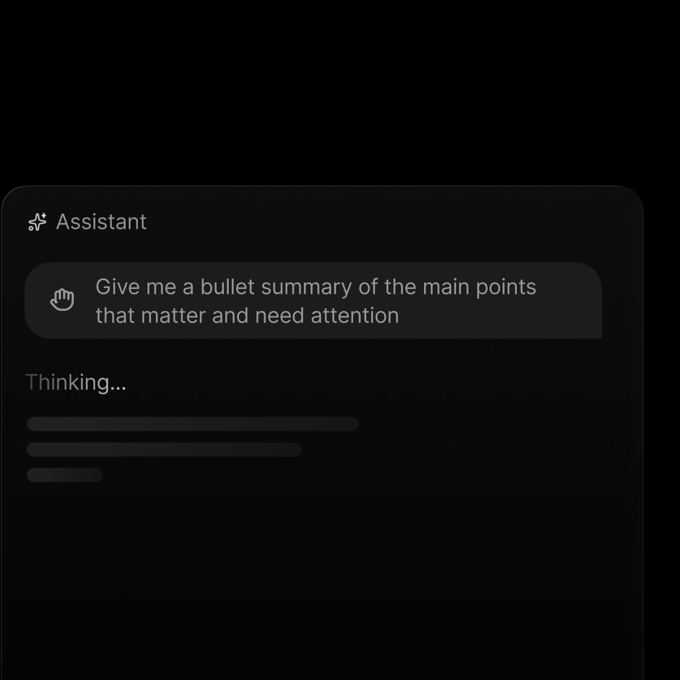 Supercut assistant listing the points that need attention in a recording